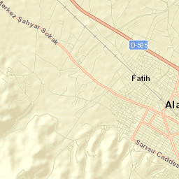 Alaşehir Street Map