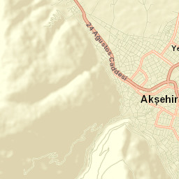 Akşehir Street Map