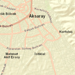 Aksaray Street Map