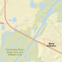 Illinois 13, New Athens, IL 62264, USA Street Map