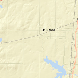 13401-13499 N Markhan City Ln Bluford IL Street Map