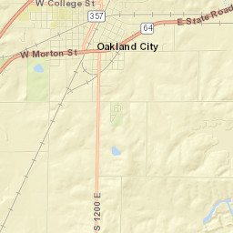 Oakland City Street Map