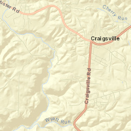 Craigsville Street Map