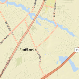Fruitland Street Map