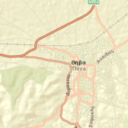 Thívai Street Map