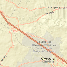 Oinófyta Street Map