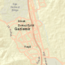Gaziemir Street Map