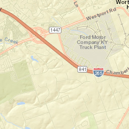 3400-3499 Indian Lake Drive, Louisville, KY Street Map