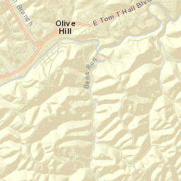 Olive Hill Street Map