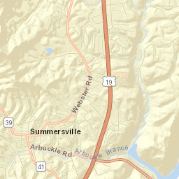 Summersville Street Map