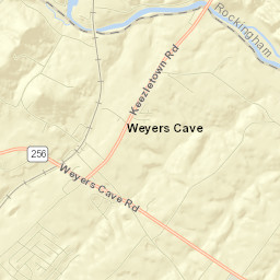 Weyers Cave Street Map