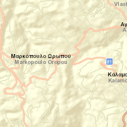 Markópoulo Oropoú Street Map