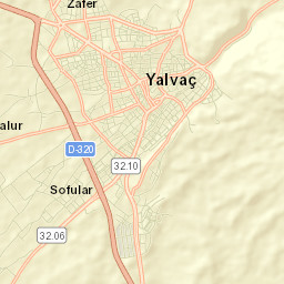 Yalvaç Street Map