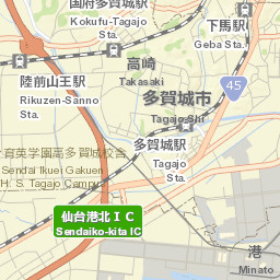 Tagajō Shi Street Map