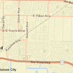 1707-1713 Daniel Ct Fairfield CA Street Map