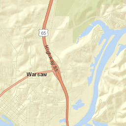 Warsaw Street Map