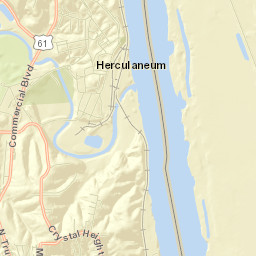 Herculaneum Street Map