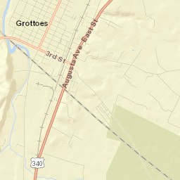 Grottoes Street Map