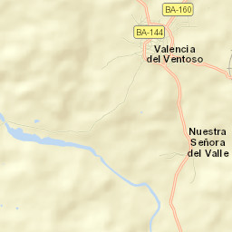 Valencia del Ventoso Street Map