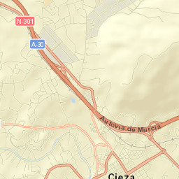 Cieza Street Map