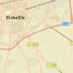 Elche Street Map