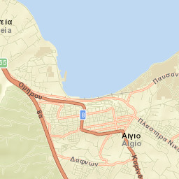 Aígio Street Map