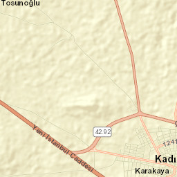 Kadınhanı Street Map