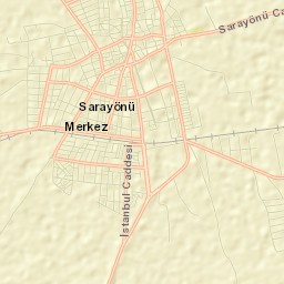 Sarayönü Street Map