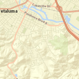 Petaluma Street Map