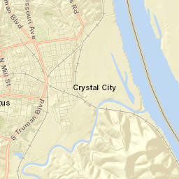 Crystal City Street Map