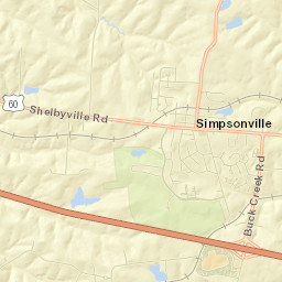 Simpsonville Street Map