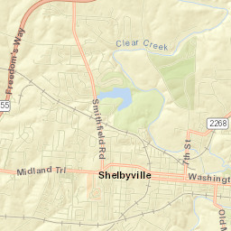 Shelbyville Street Map