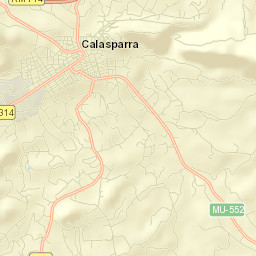 Calasparra Street Map