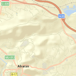 Abarán Street Map
