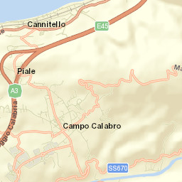Campo Calabro Street Map
