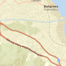 Témeni Street Map