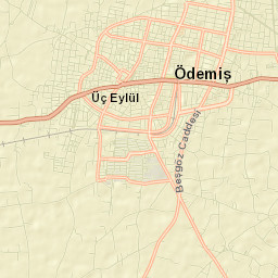 Ödemiş Street Map