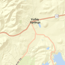 Valley Springs Street Map