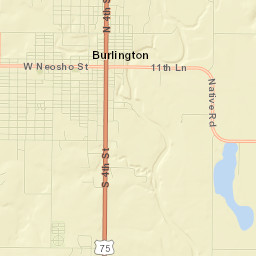 Burlington Street Map