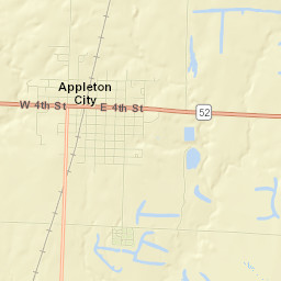 Appleton City Street Map