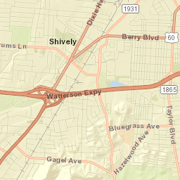 Shively Street Map