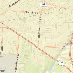 7701-7765 6 Mile Lane, Louisville, KY Street Map