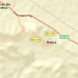 Casas de Reina Street Map