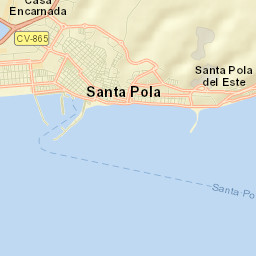 Santa Pola Street Map