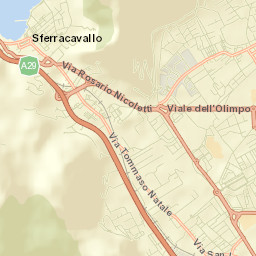 Sferracavallo Street Map