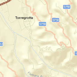 Roccavaldina Street Map