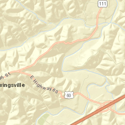 Bath County Street Map