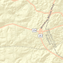 Augusta County Street Map