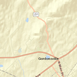 Gordonsville Street Map