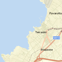 Terrasini Street Map